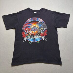 Salem Sportswear T-Shirt Mens XL Blk Super Bowl XXVII 1993 Bills vs Cowboys 90s